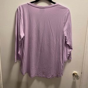 JM Collection purple shirt